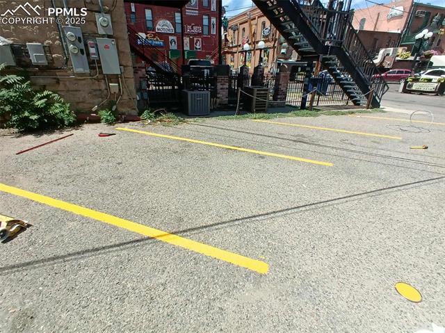 View of uncovered parking lot