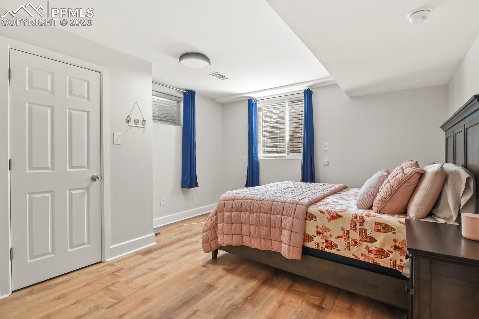 Second basement bedroom with closet and egress window