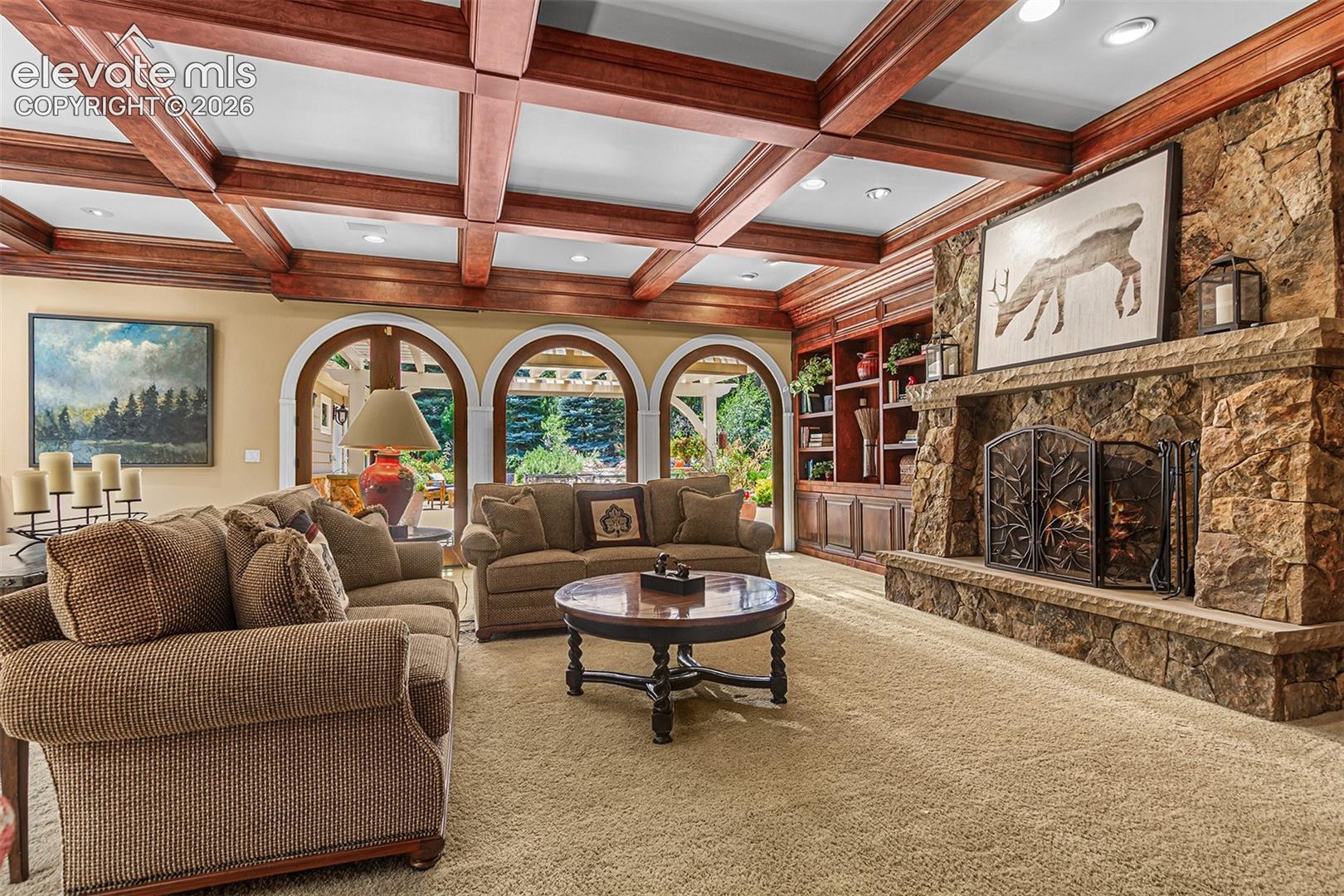 Opens up to large patio and grilling area.