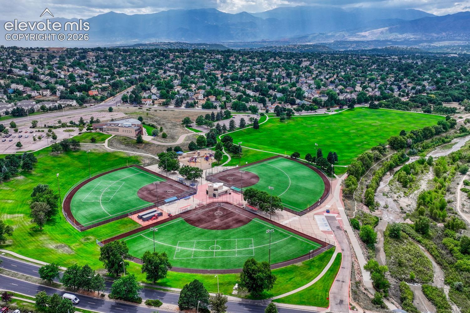 Baseball and disc golf are available at Cottonwood Creek Park