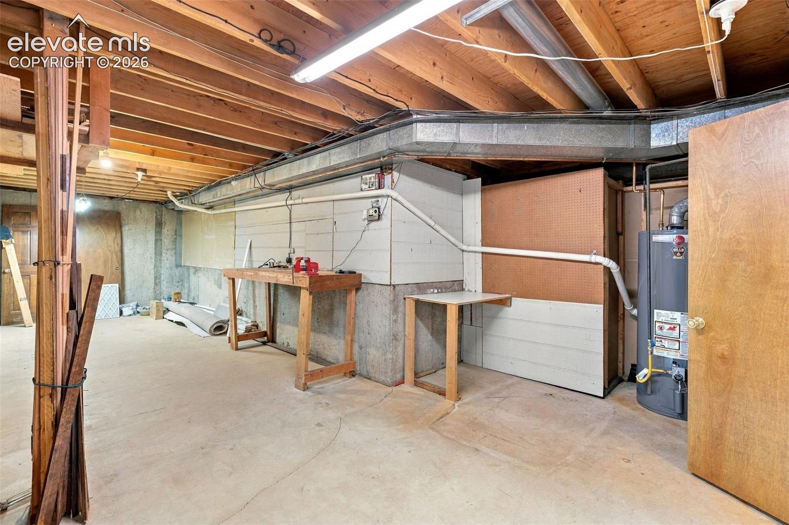 Basement shop/storage area.