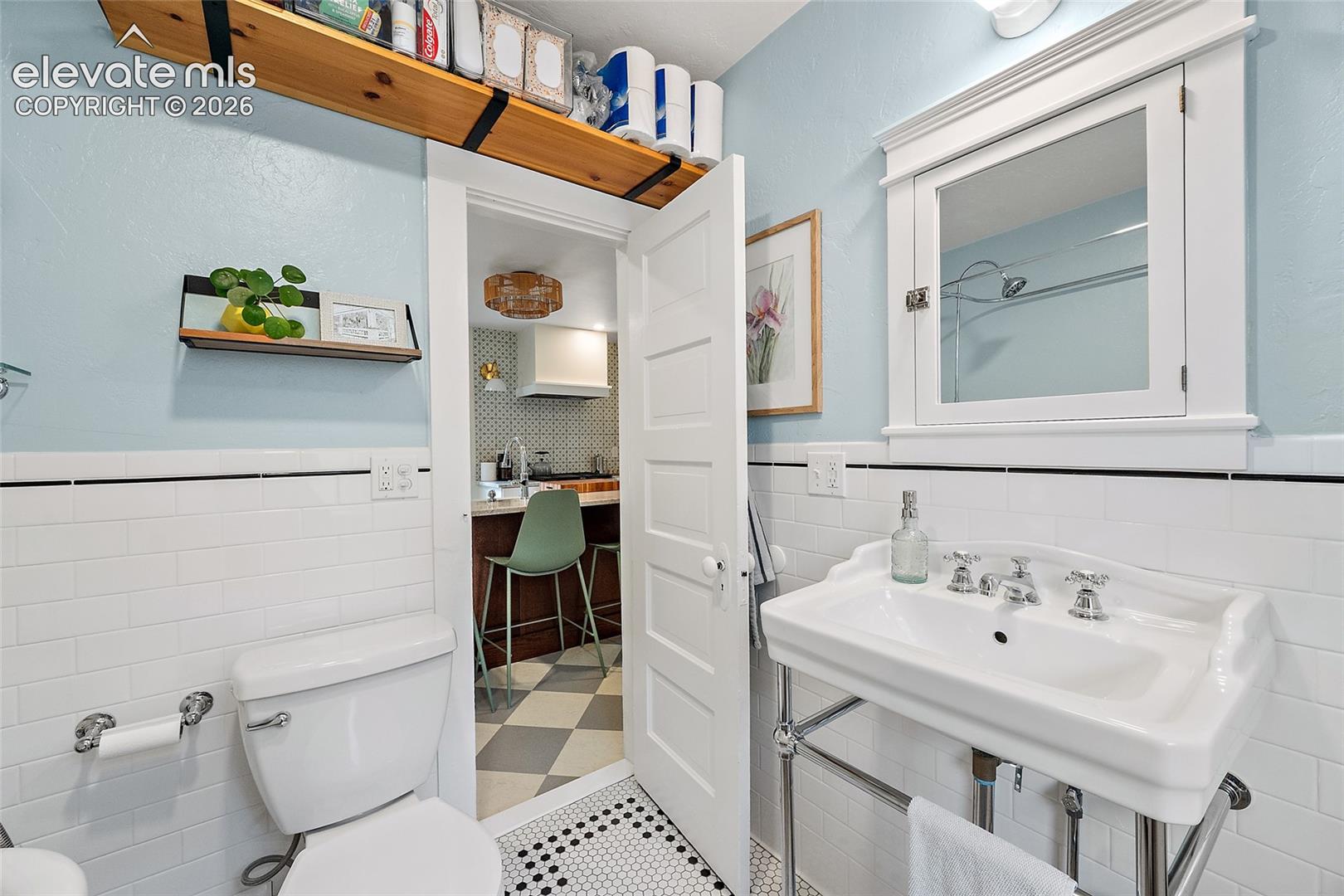 Console sink and medicine/storage cabinet