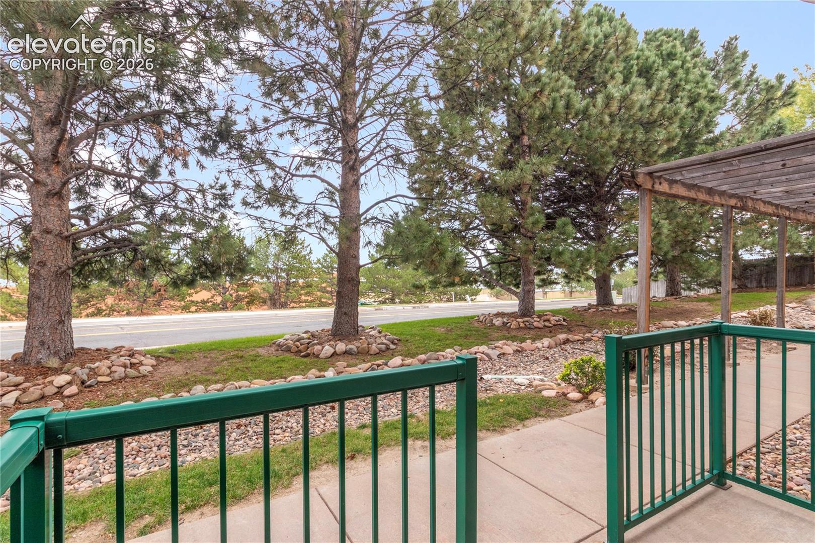 From front entrance Patio looking out.