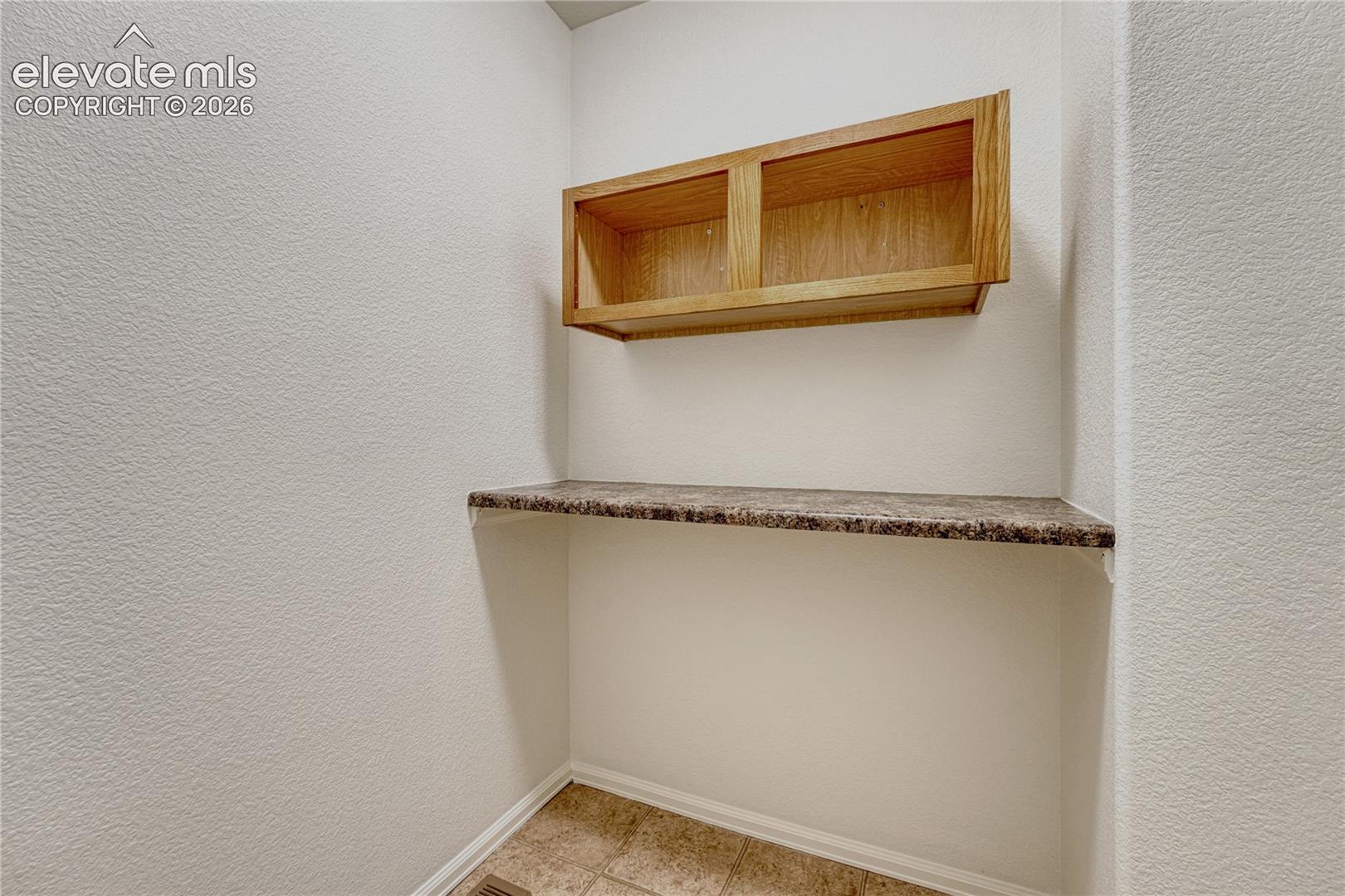 ...with shelf and storage. 
