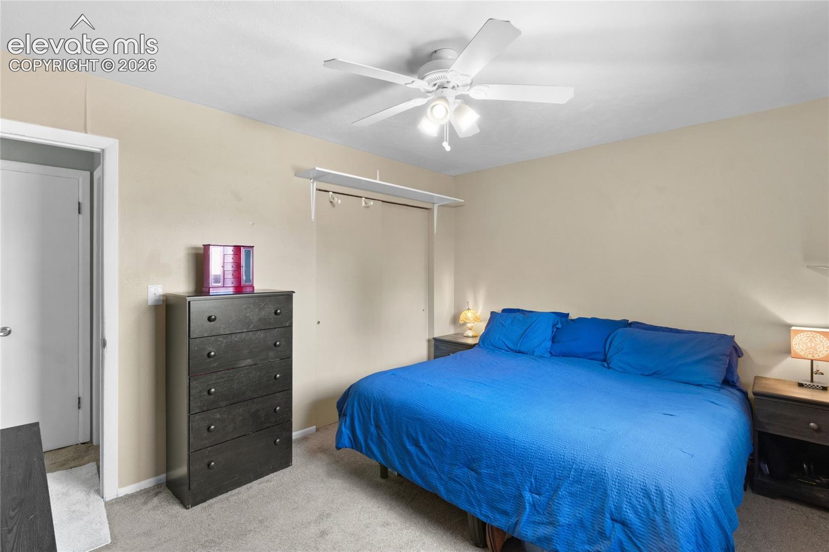 Primary Bedroom with two closets