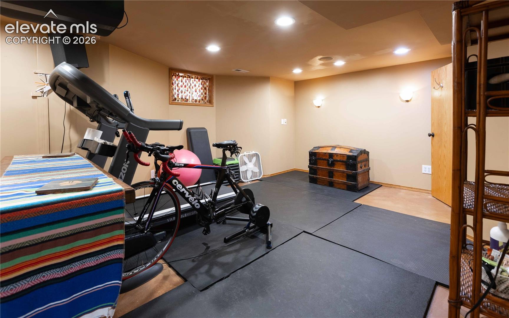 Large flex space adjacent to media room