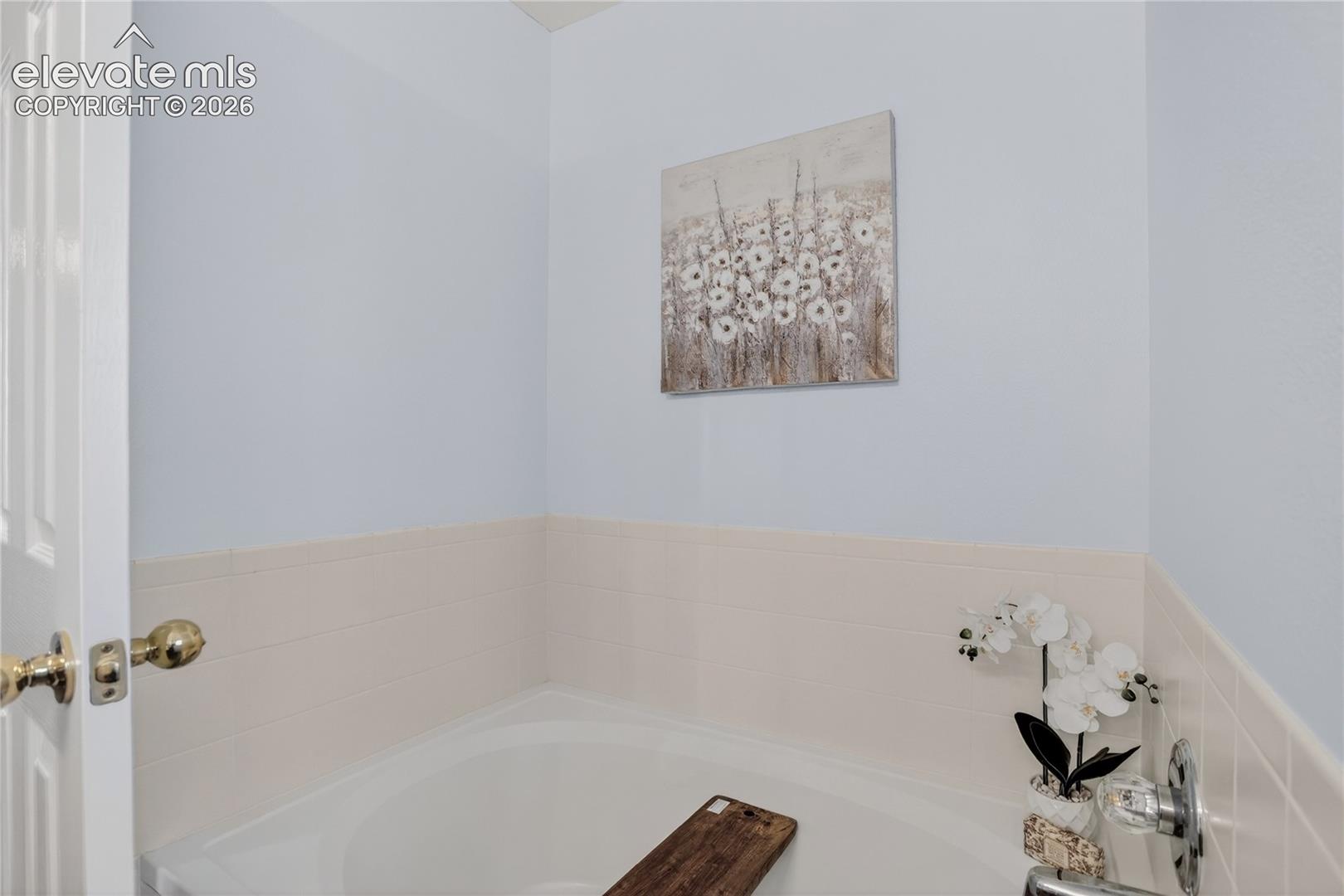 Garden soaking tub in primary bath