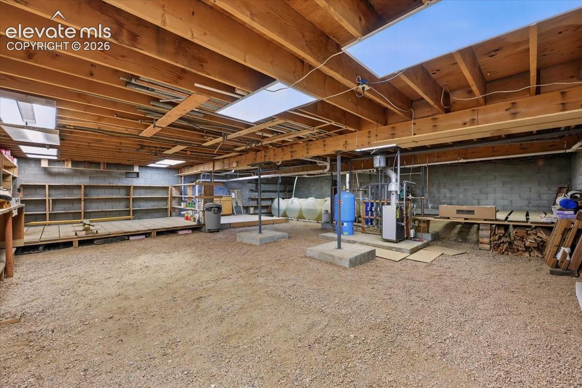 Cabin crawl space