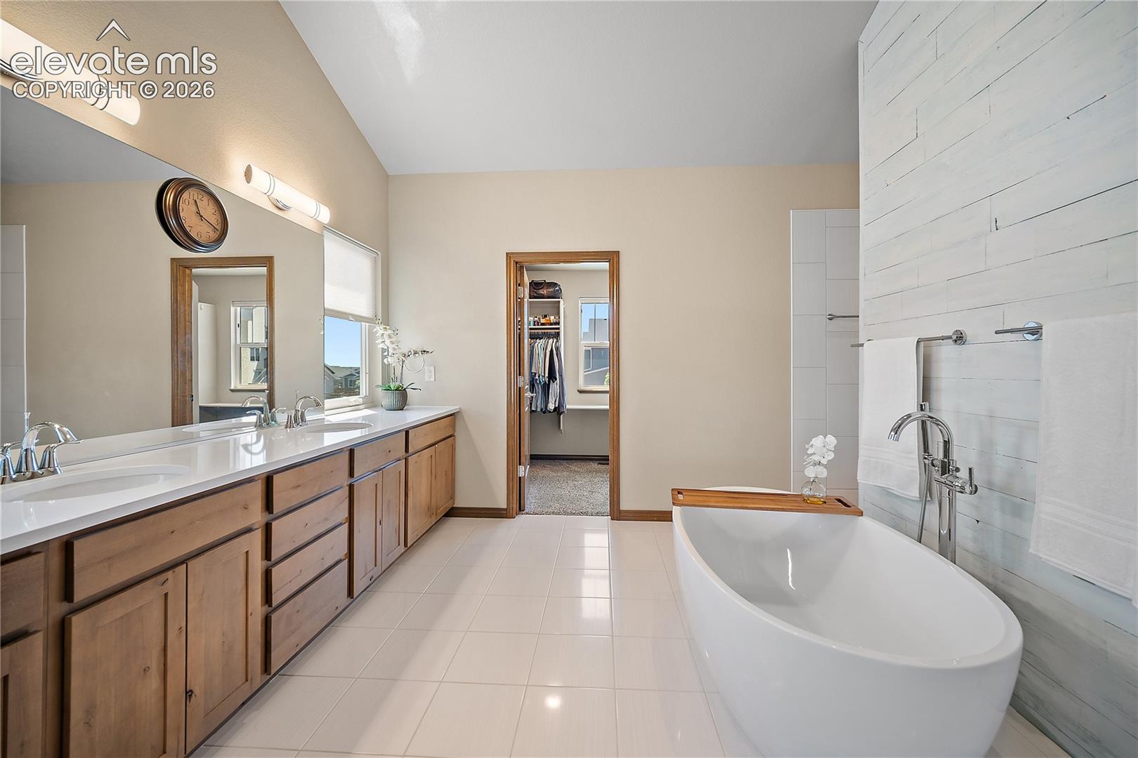 Spa inspired primary bath. Soaking tub. 