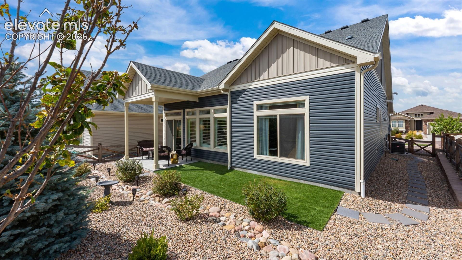 Covered patio.
