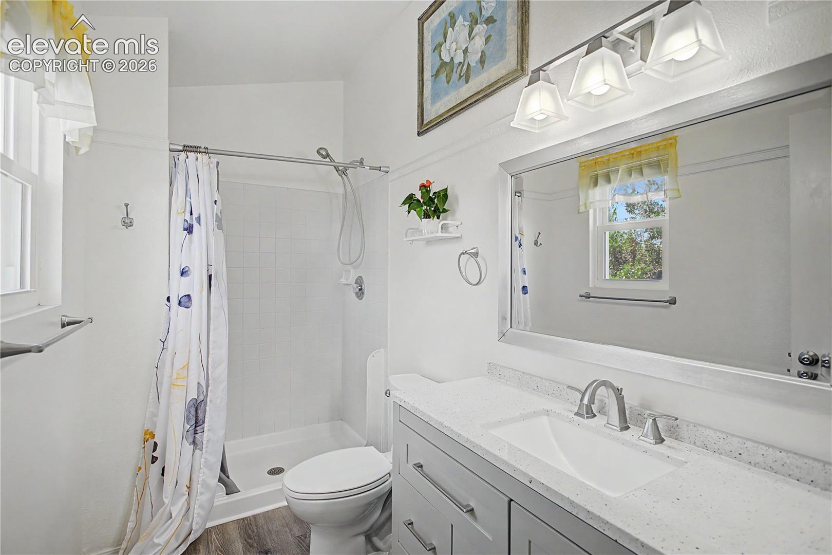 Newer vanity and lighting