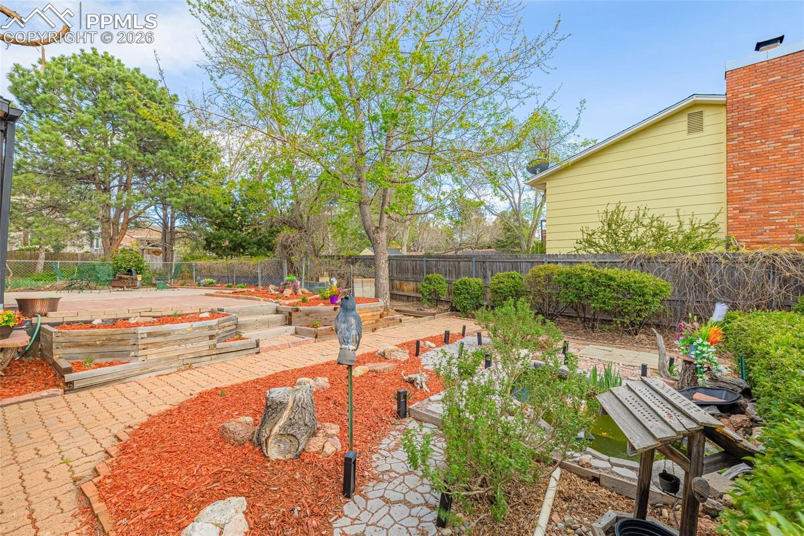 Garden area-backyard
