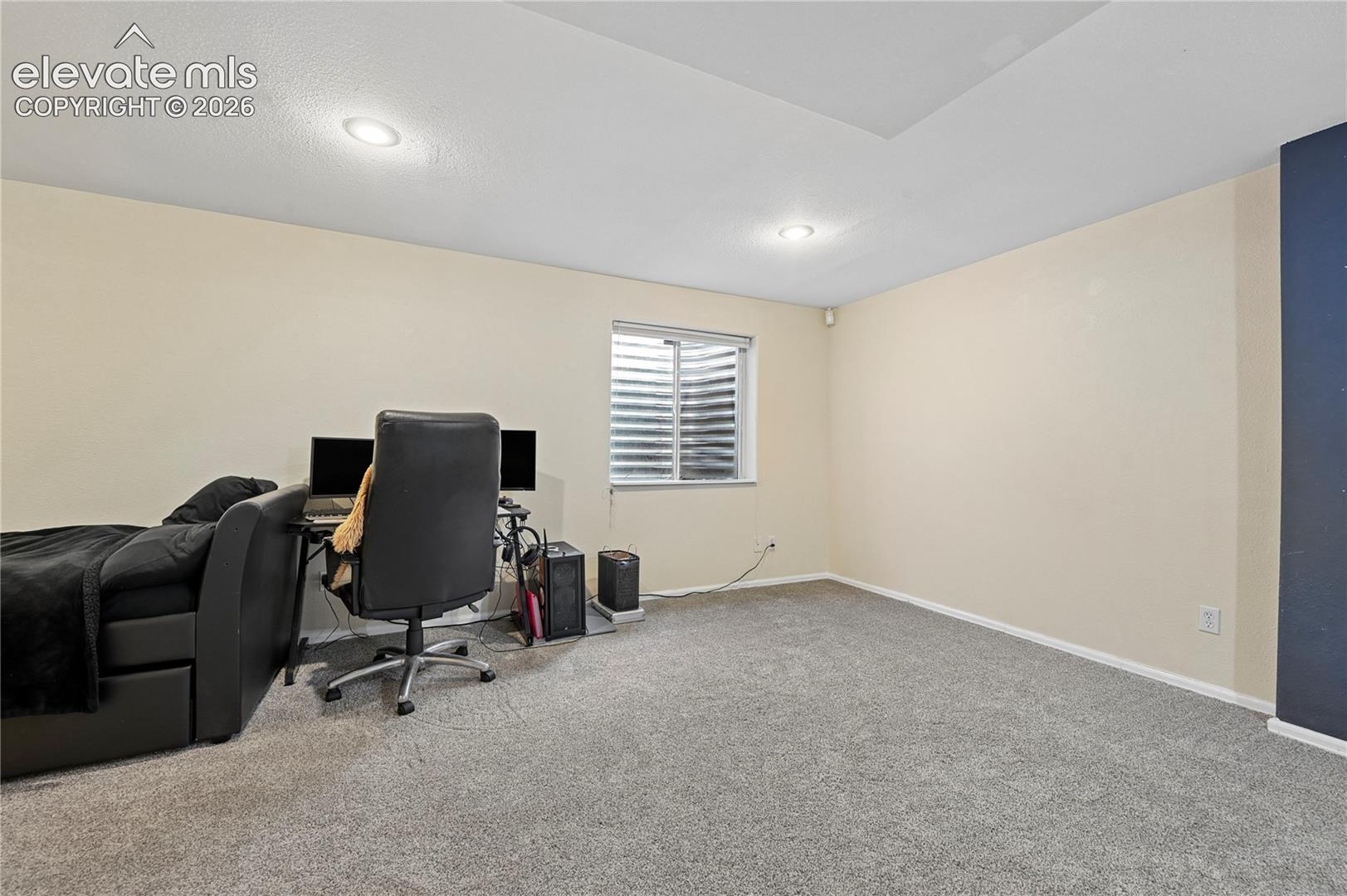 Basement space for a large bedroom or studio