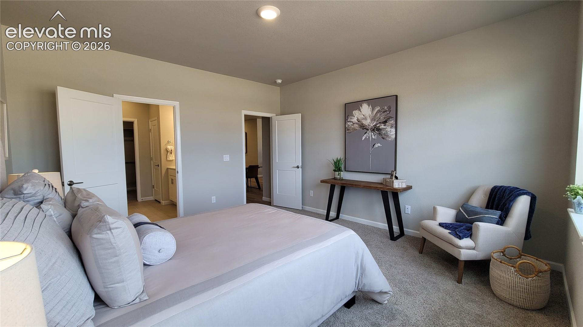 Primary suite is accompanied with a plush 3/4 bathroom and walk-in closet! 