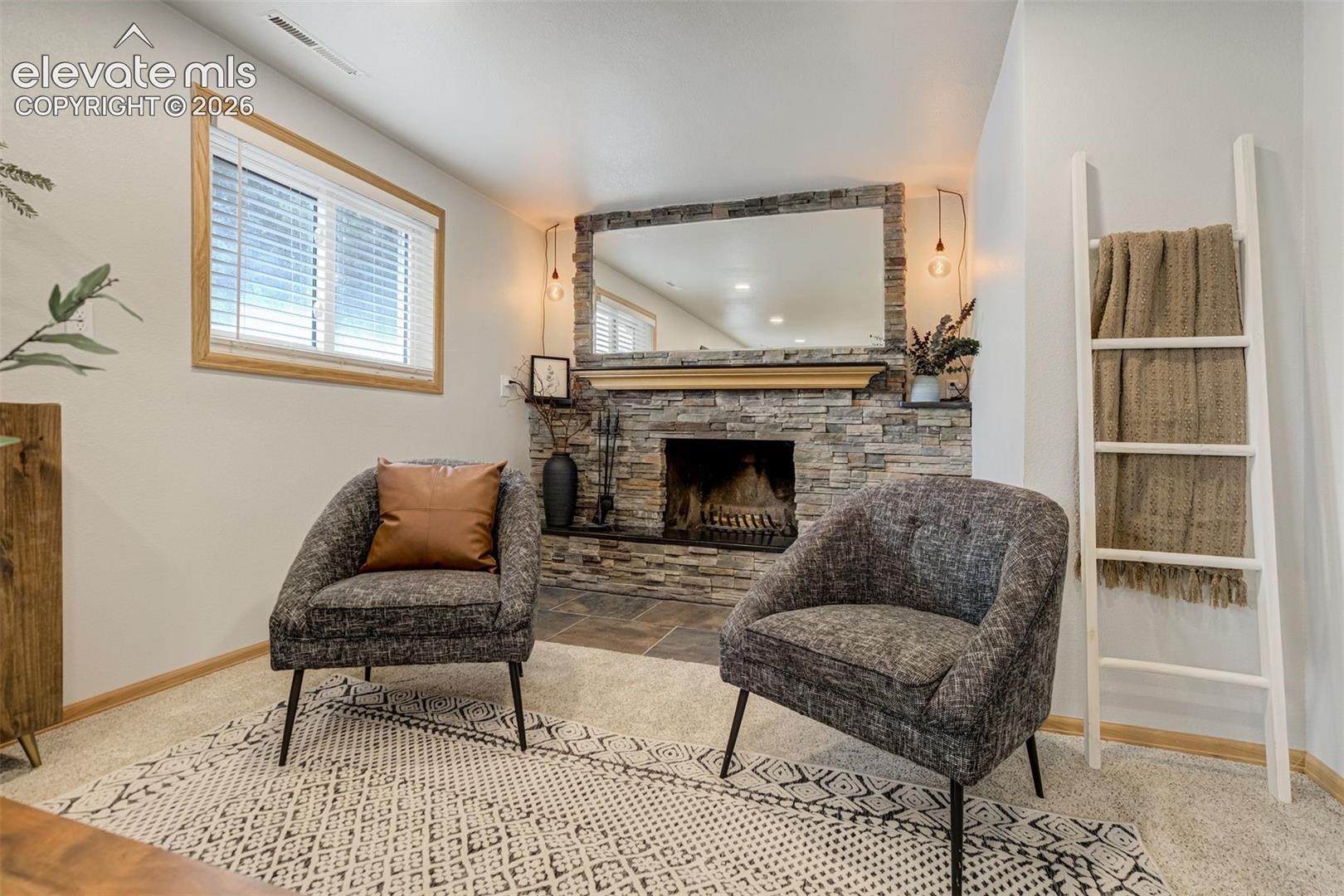 There's just something about a wood burning fireplace. 