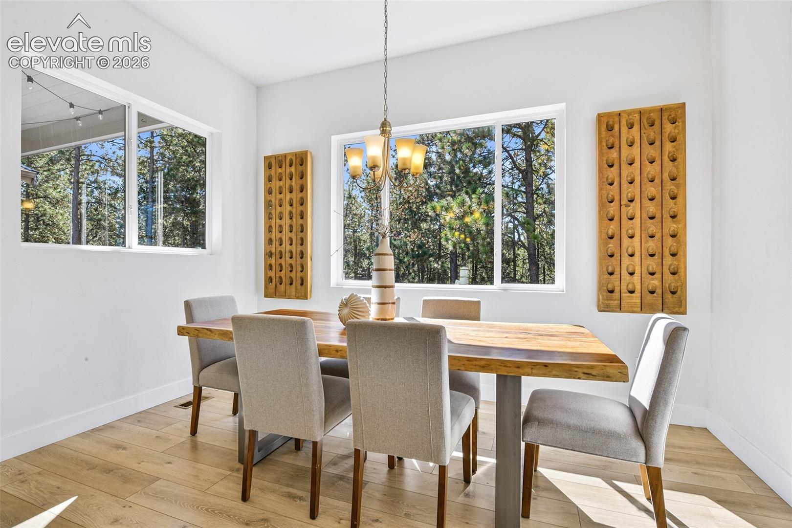 Windows that let in the light and frame the natural views