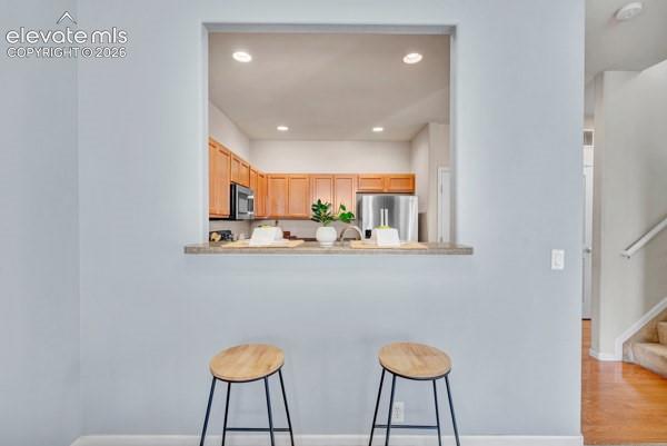 Dining space can accommodate a dinner party-sized dining table!