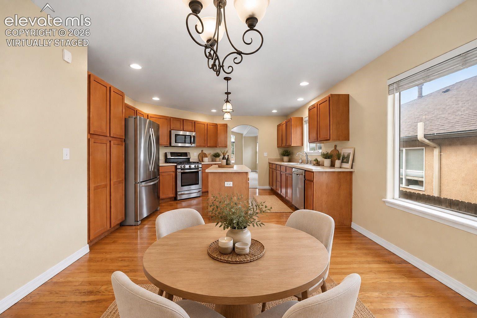 Dining Area Virtually Staged