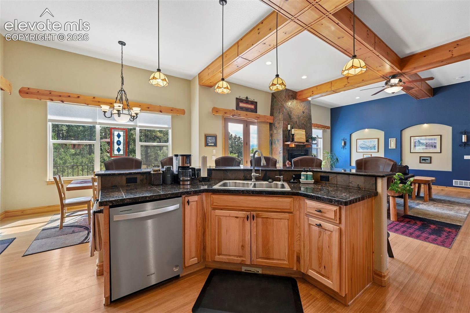 Ample cabinetry and counter space