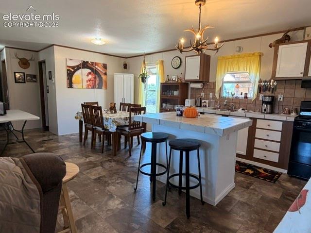 Kitchen island, Pantry Cabinet and newer appliances!