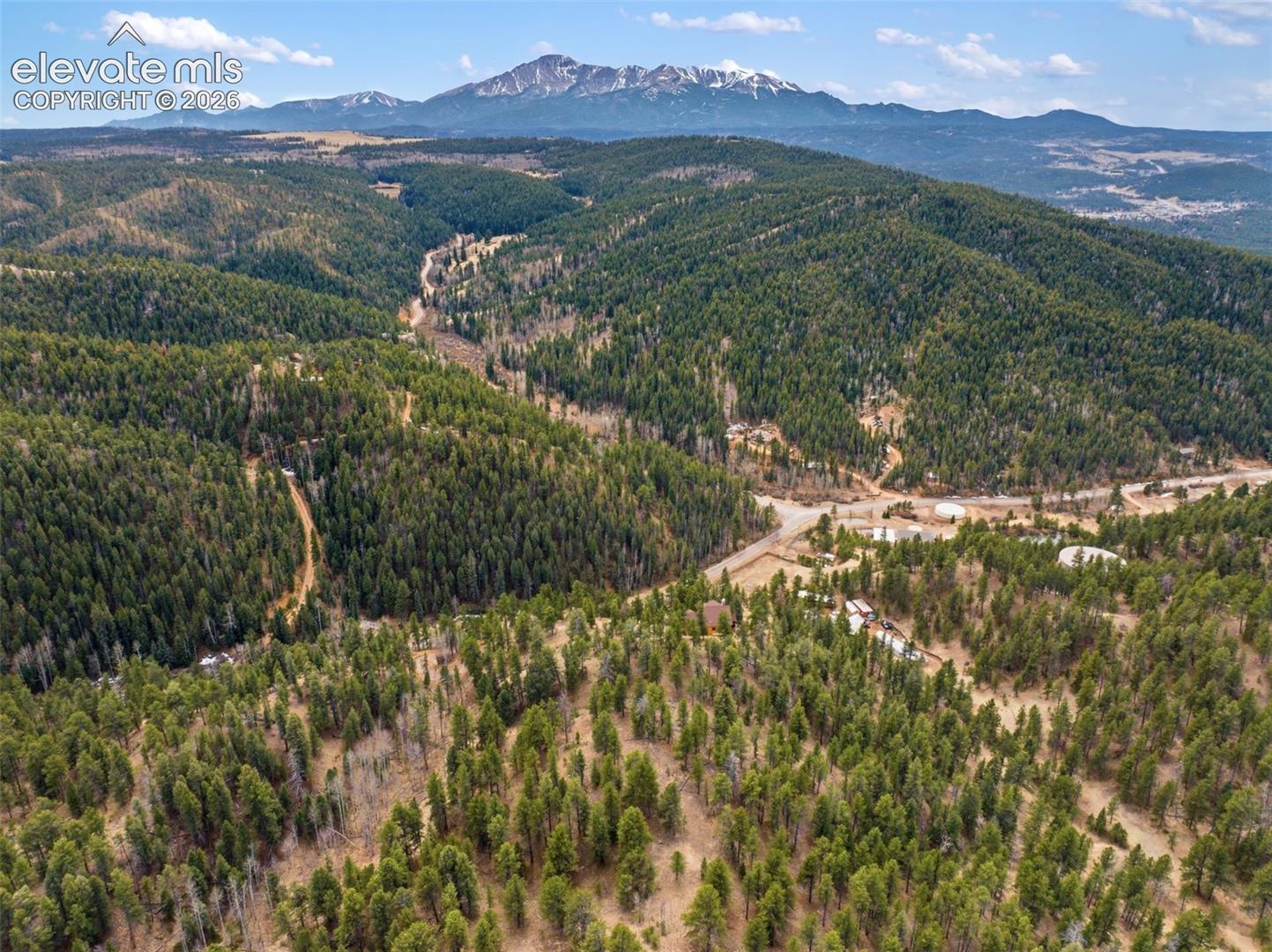 Ariel View of Pikes Peak