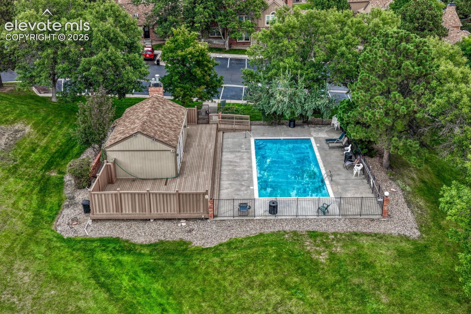 Community club house and pool