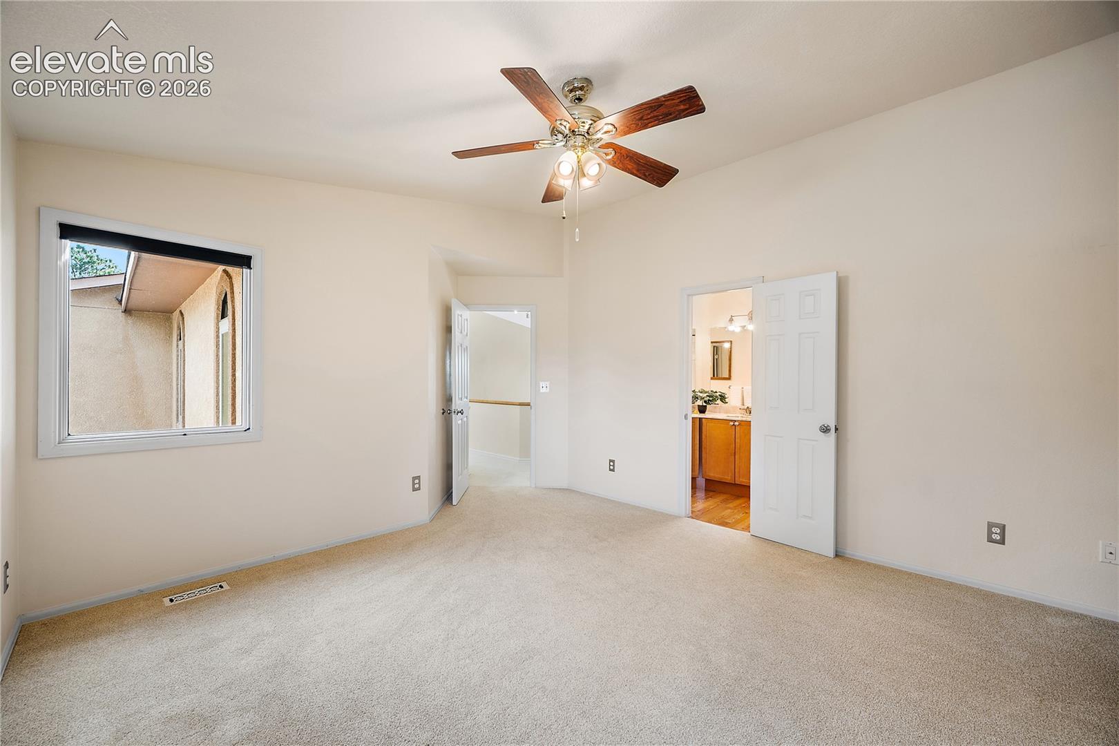 Upstairs bedroom, attached Jack n Jill bath. 
