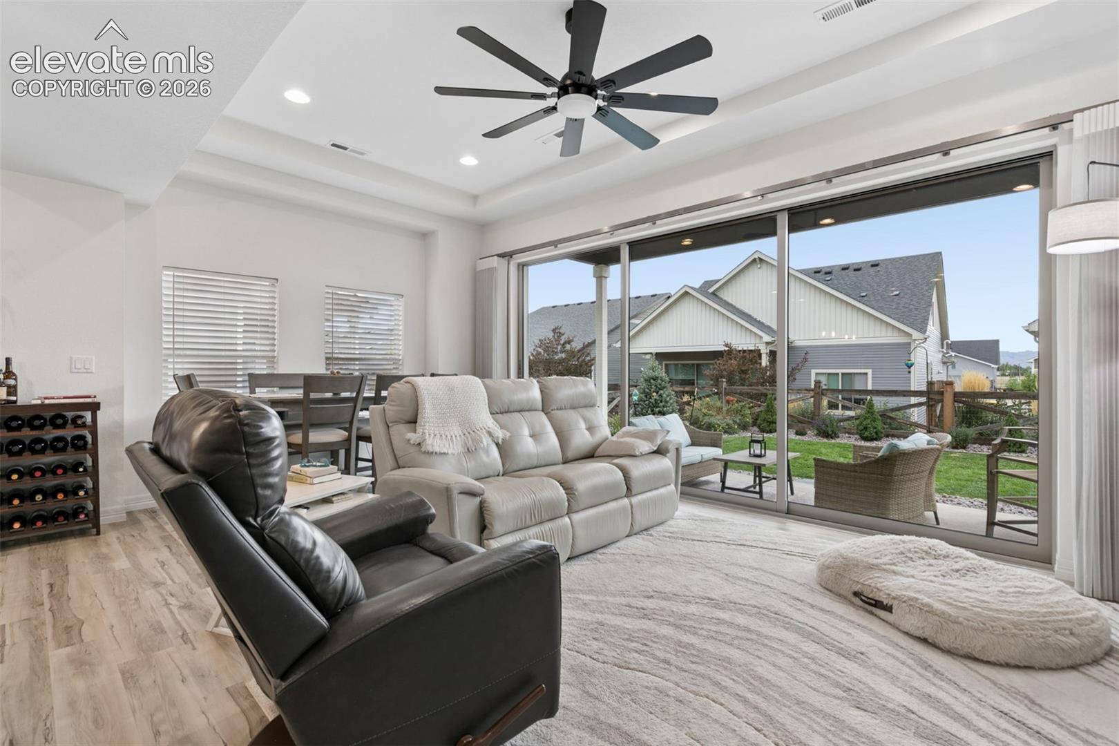 Living Room with Colorado Doors