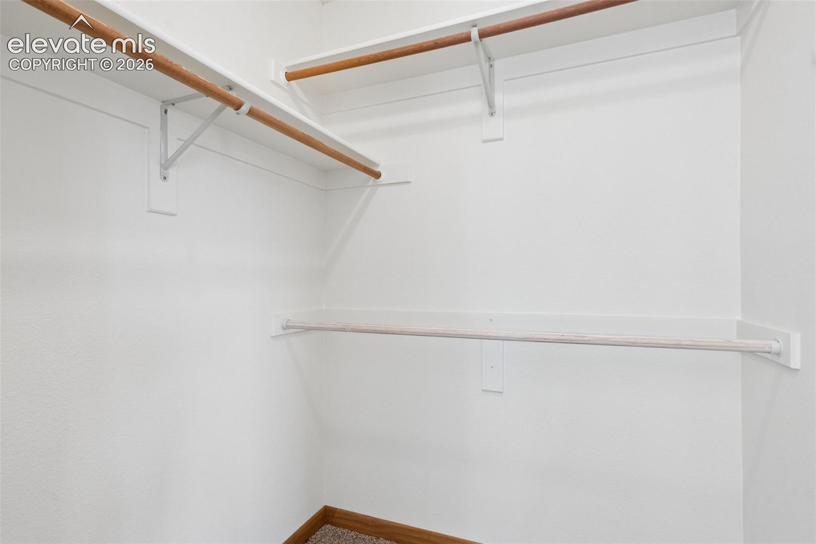 Walk in closet along with second closet in bedroom