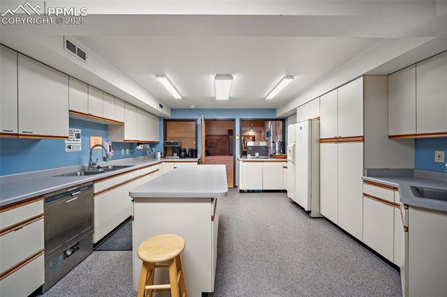 Large kitchen attached to gym