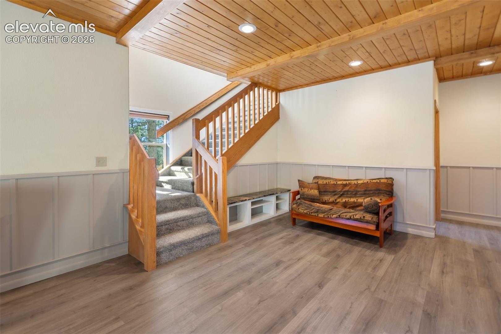 Family room walk out basement