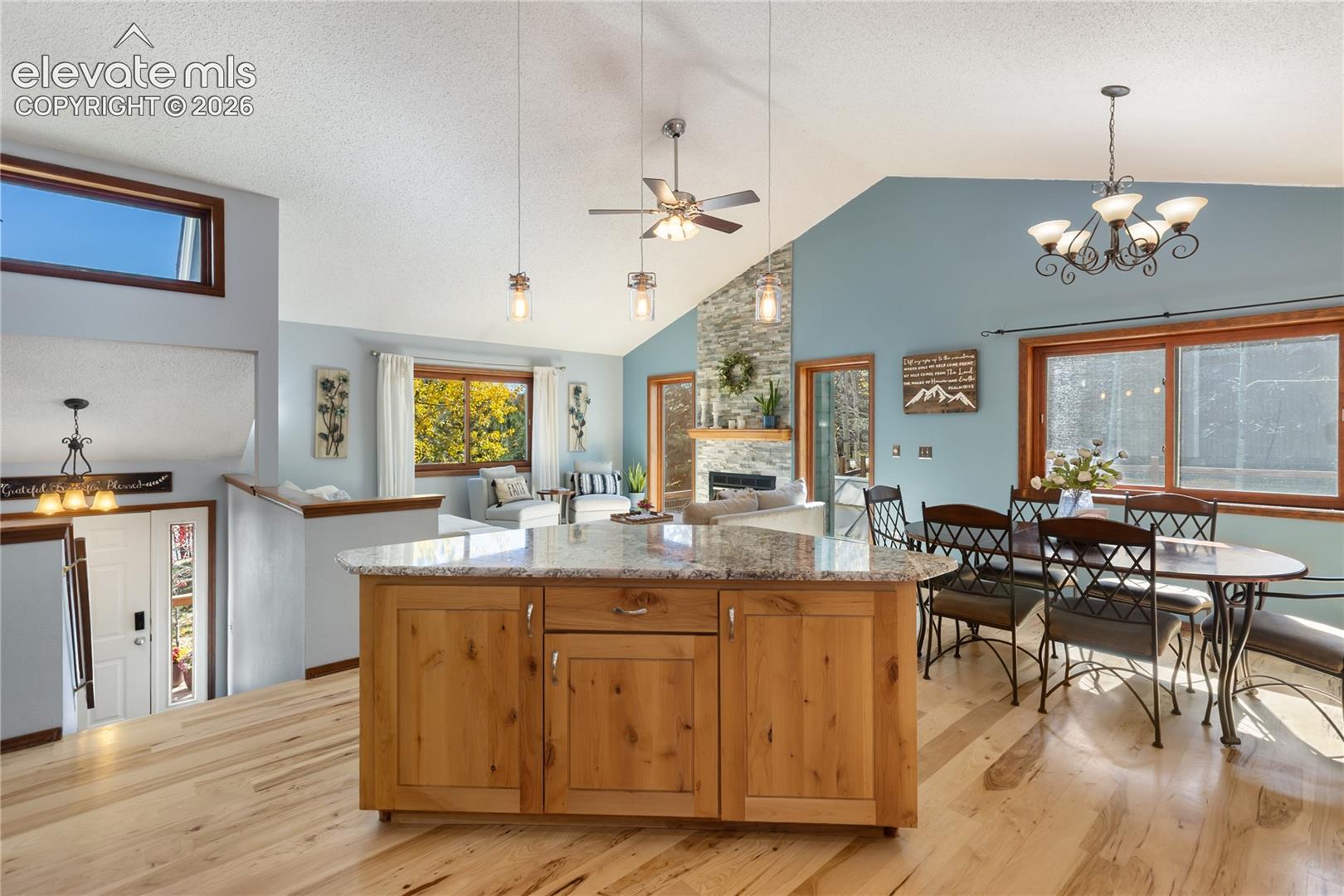 You will love all the big windows that keep in warm and bright!