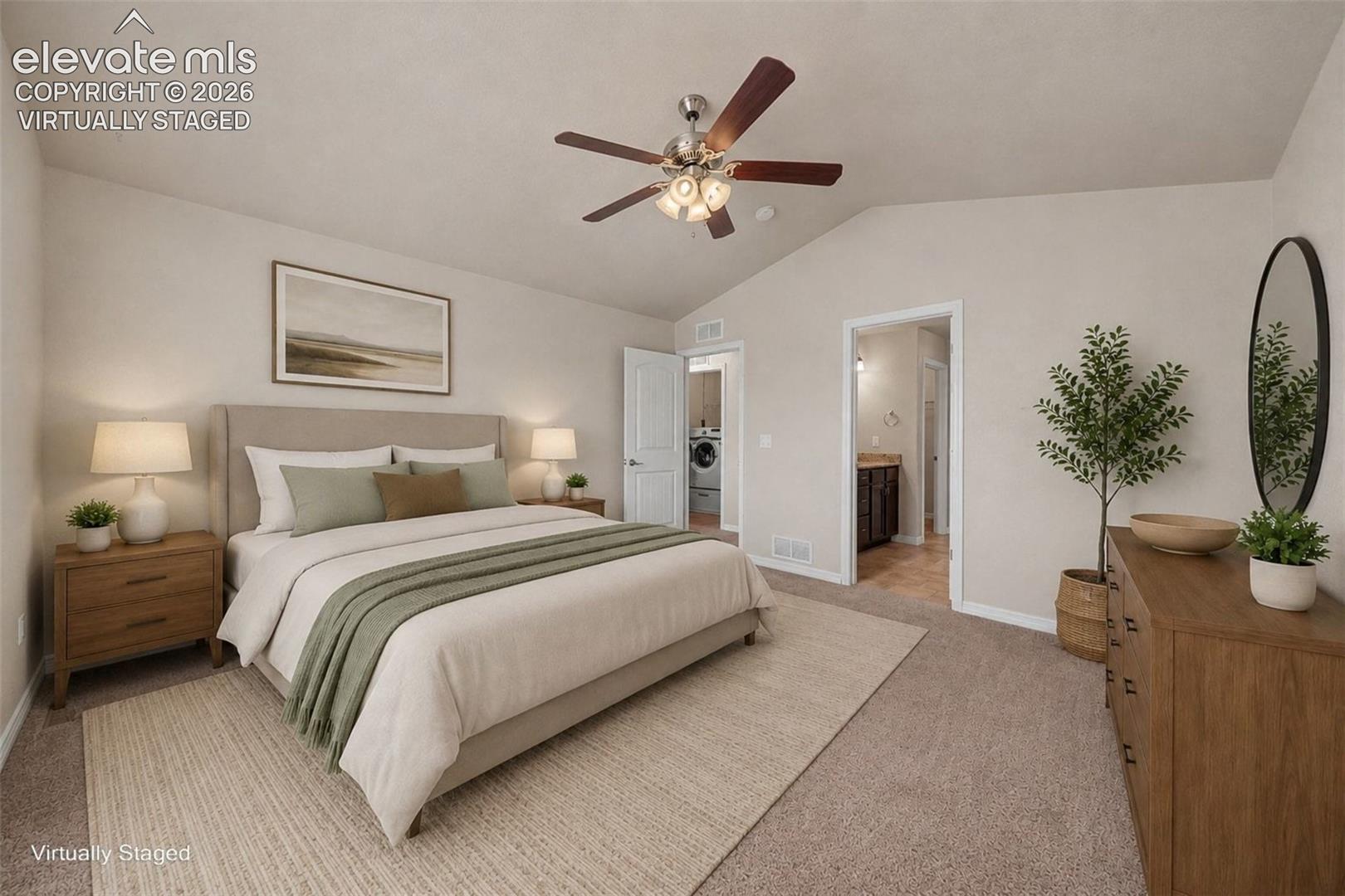 Primary Bedroom Suite. Virtually Staged