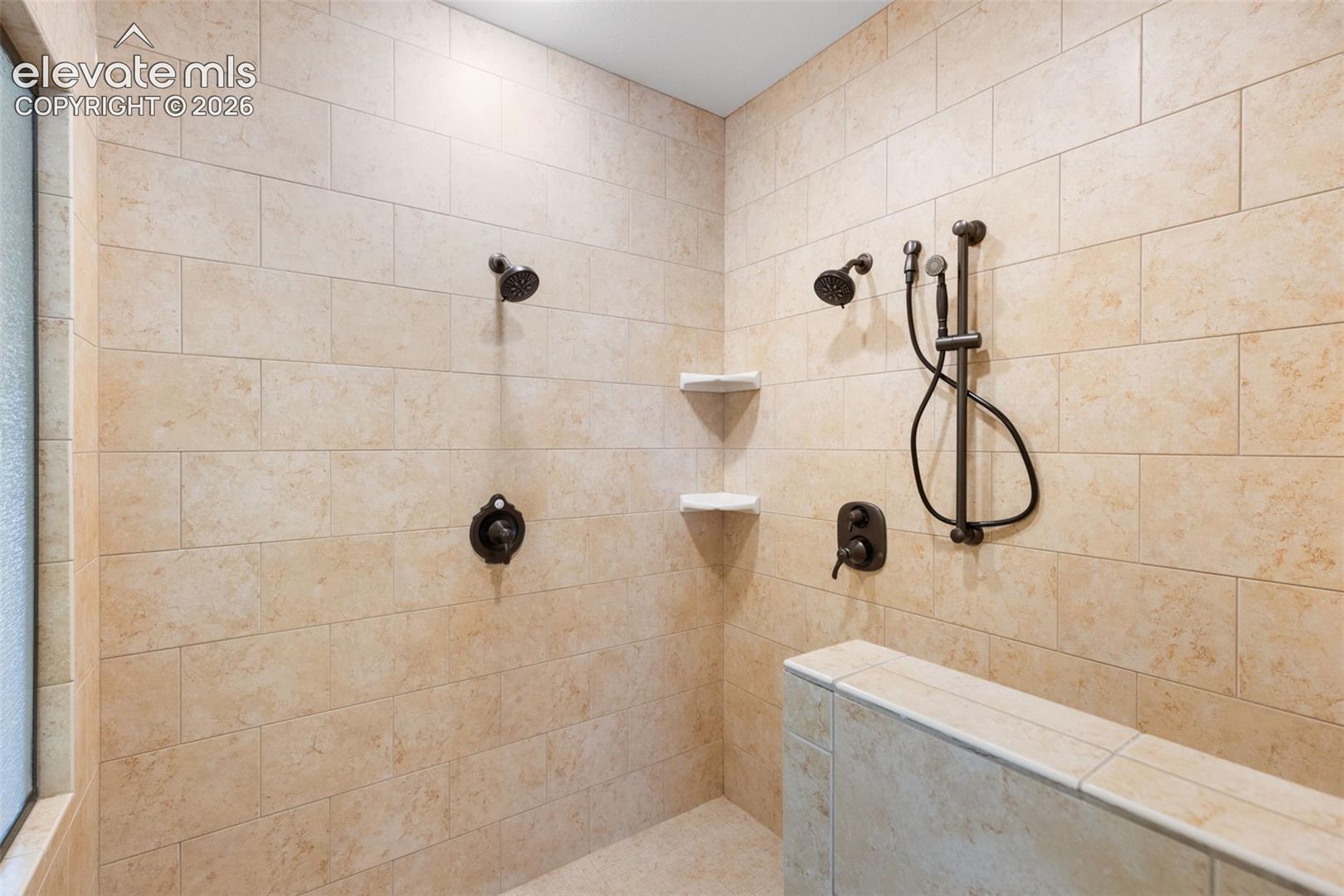 Walk-in shower primary bedroom 