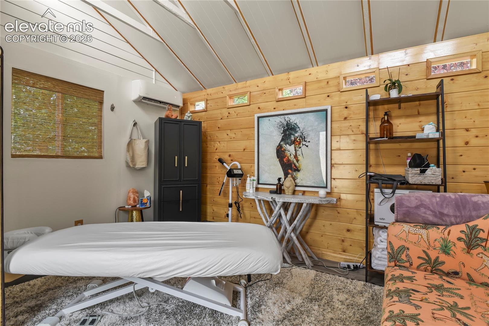 Currently used as massage studio with mini-split