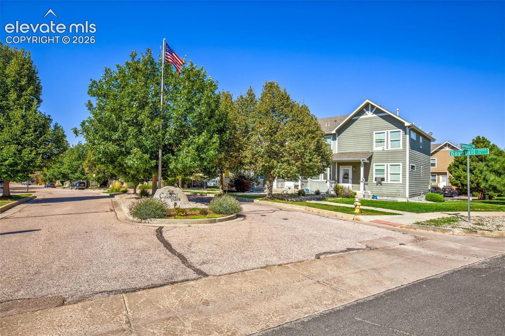 Entrance to Colonial Park Subdivision