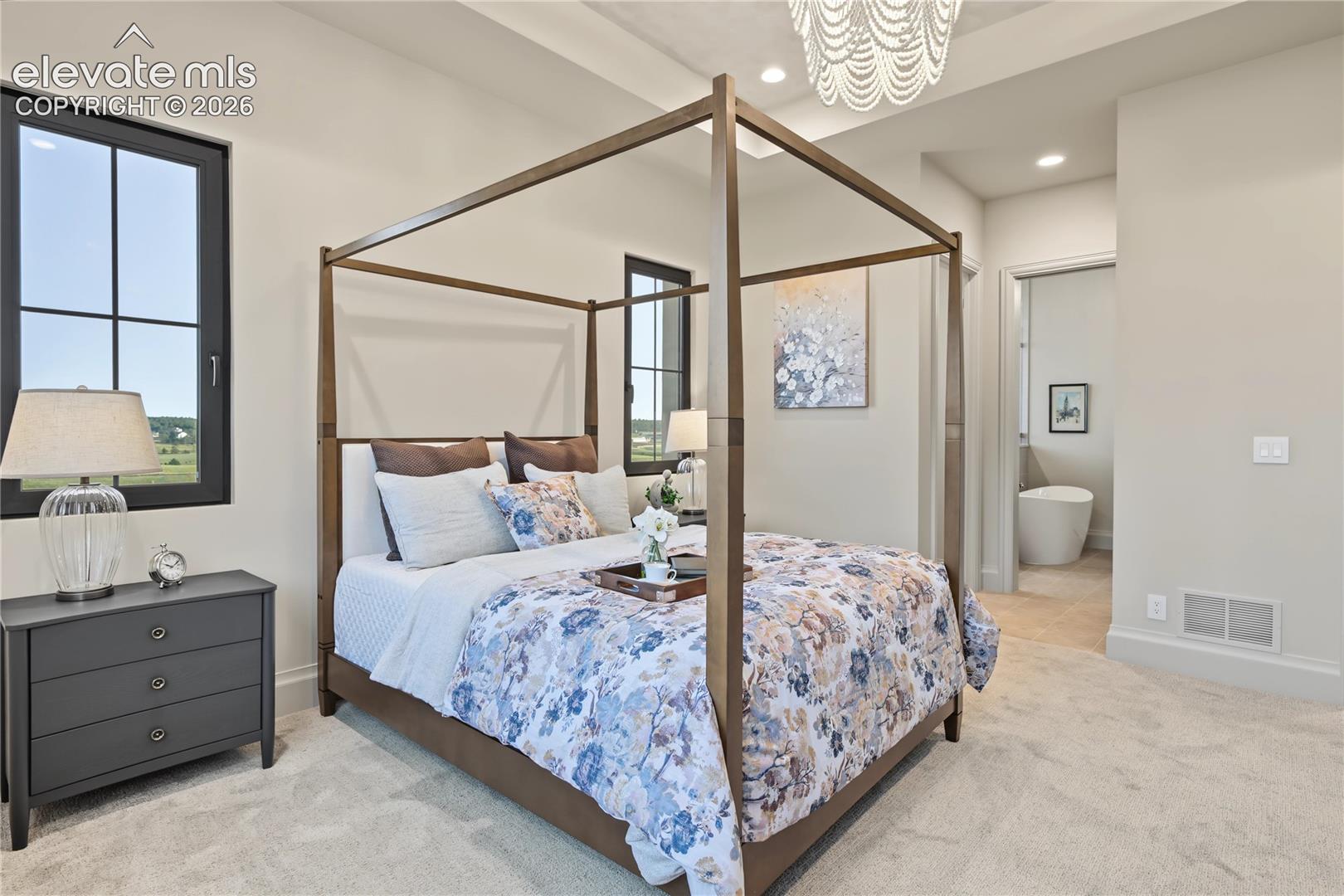 Beautiful coffered ceilings