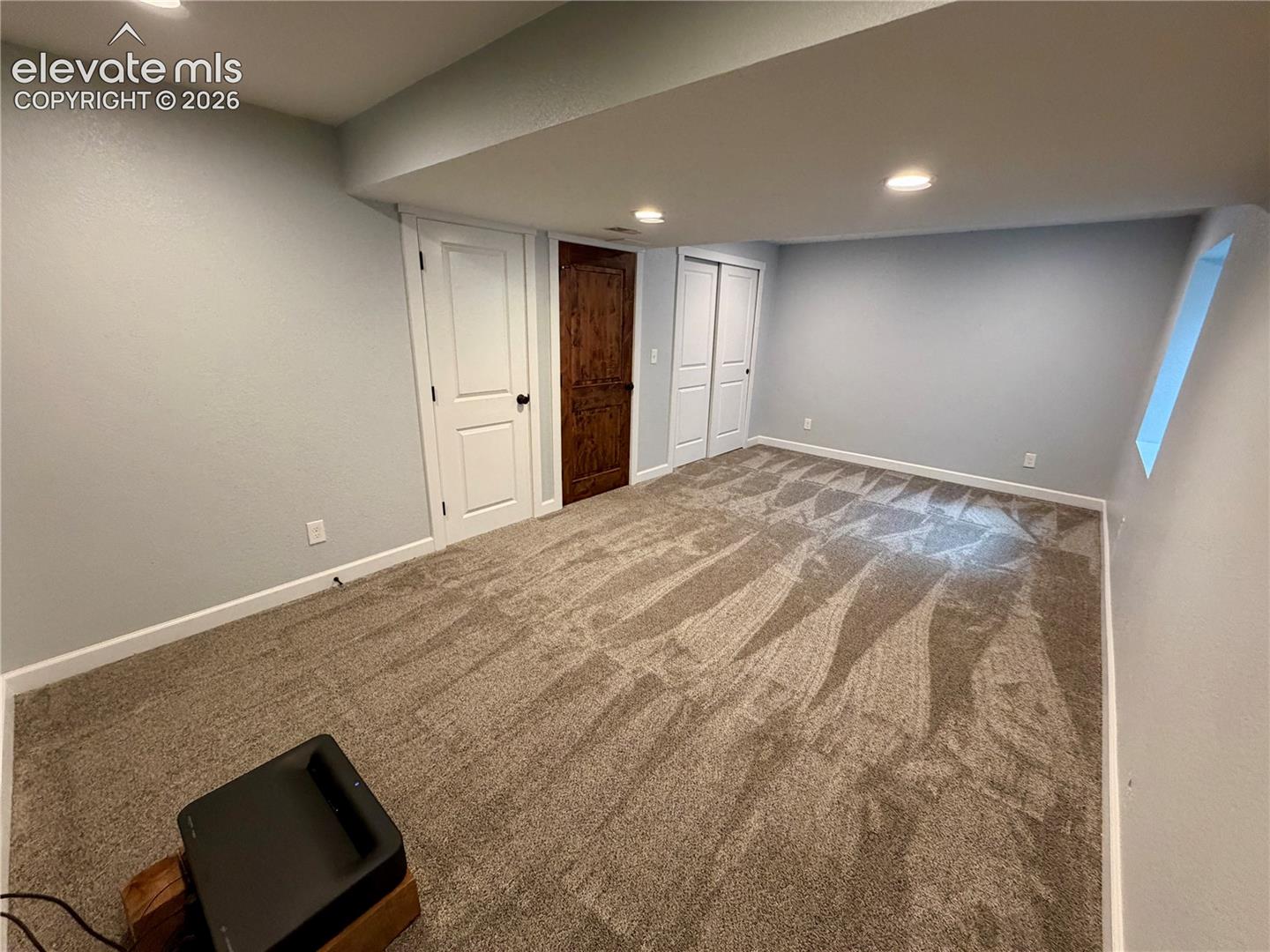 Furniture removed. Can be used as a Media or Bedroom