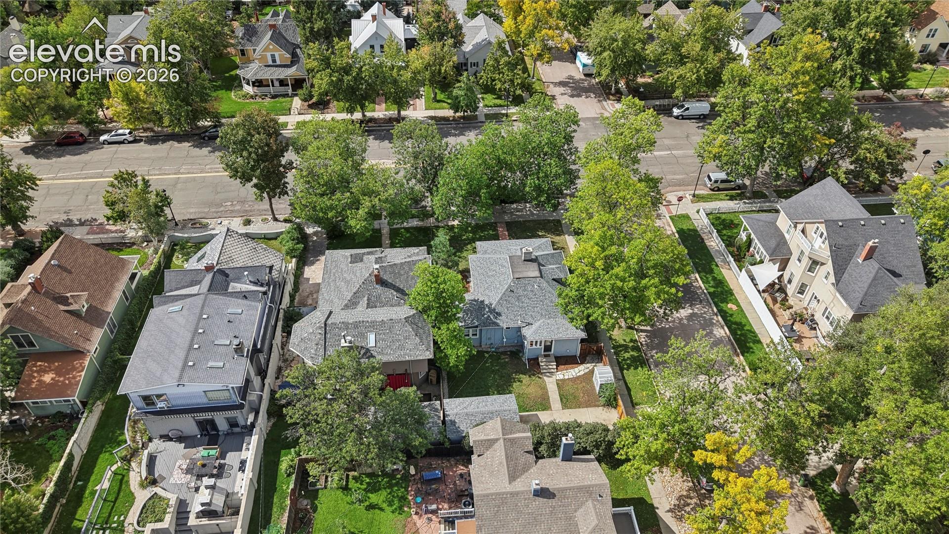 Aerial View of Back Yard