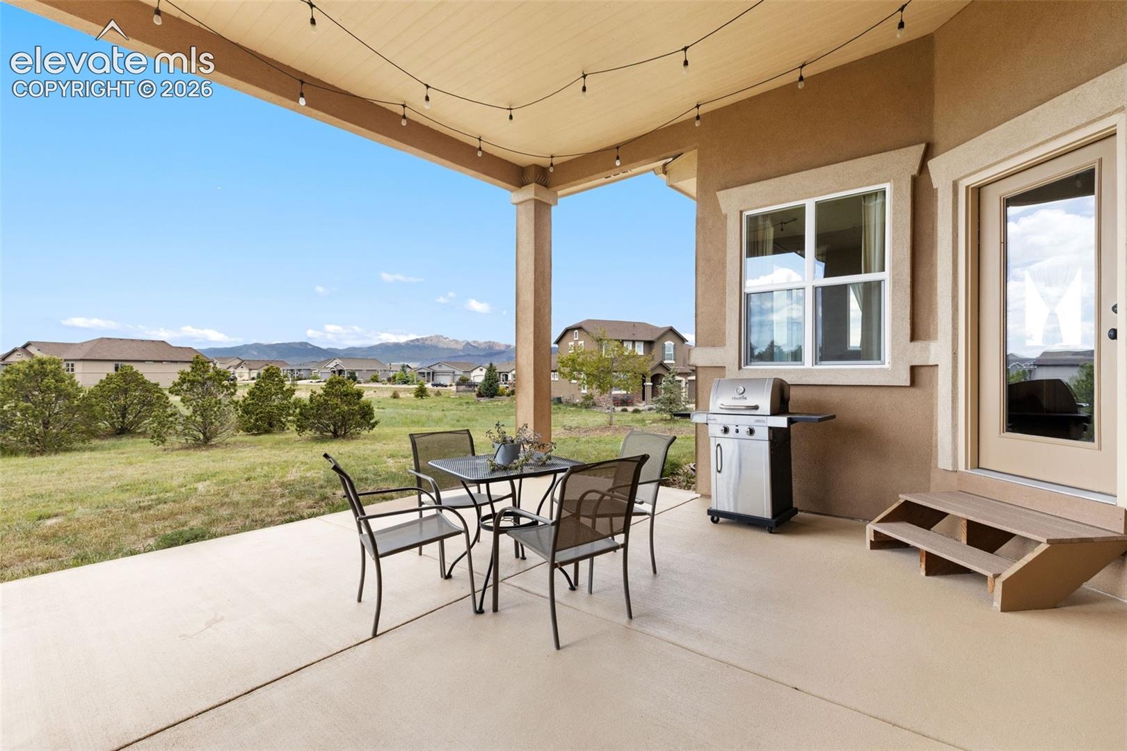 Enjoy your spacious covered patio, already piped with natural gas for convenient outdoor cooking