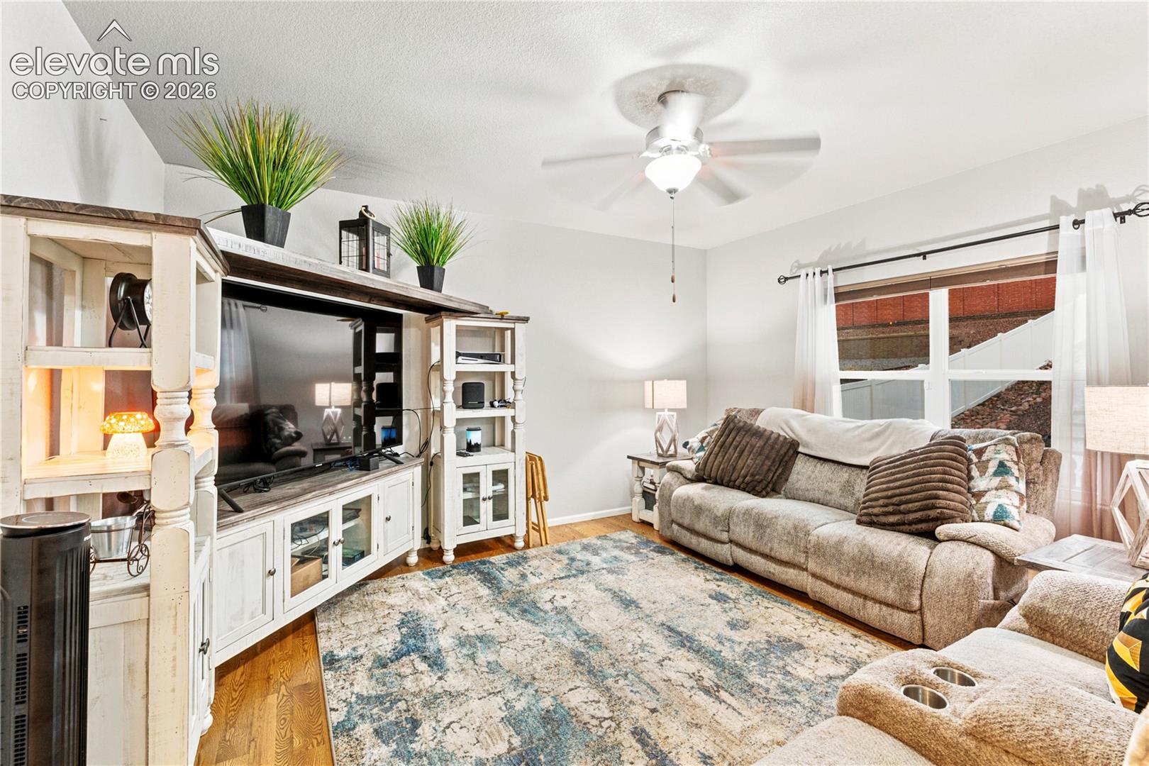 Hardwood flooring throughout the main level
