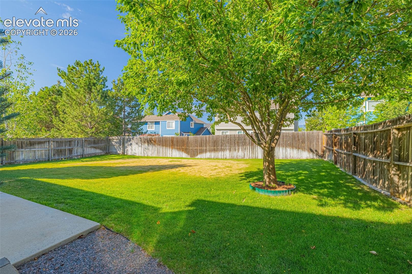 Expanded concrete patio