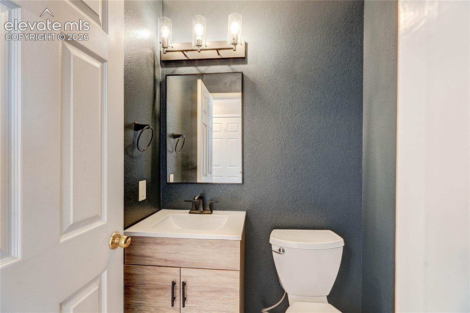 Main level half bath