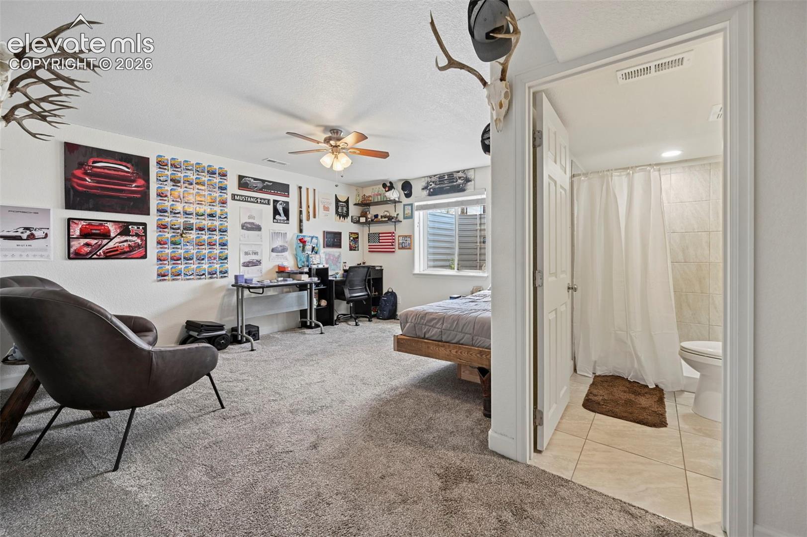 Bedroom 5 in Basement with attached bathroom