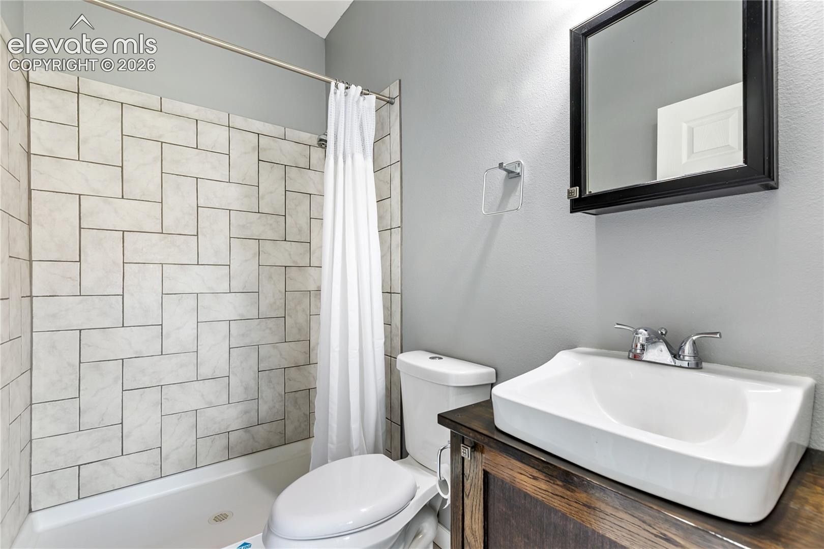 Attached 3/4 bath to the second upper level bedroom