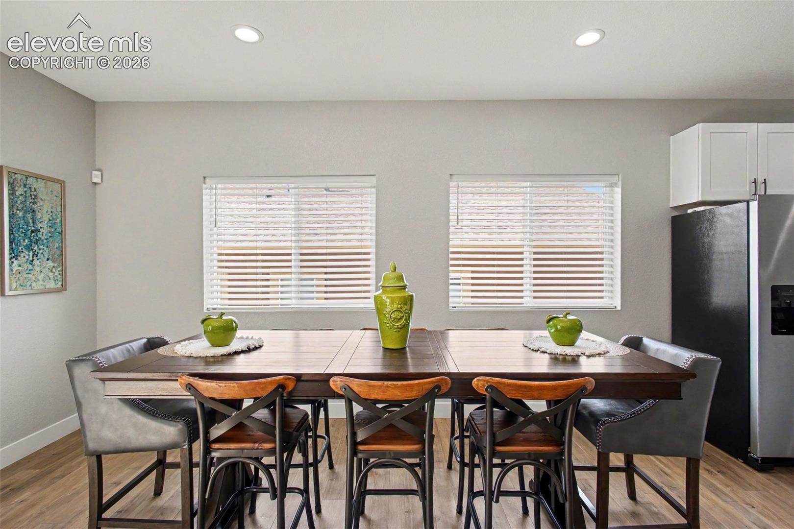 Spacious dining area!