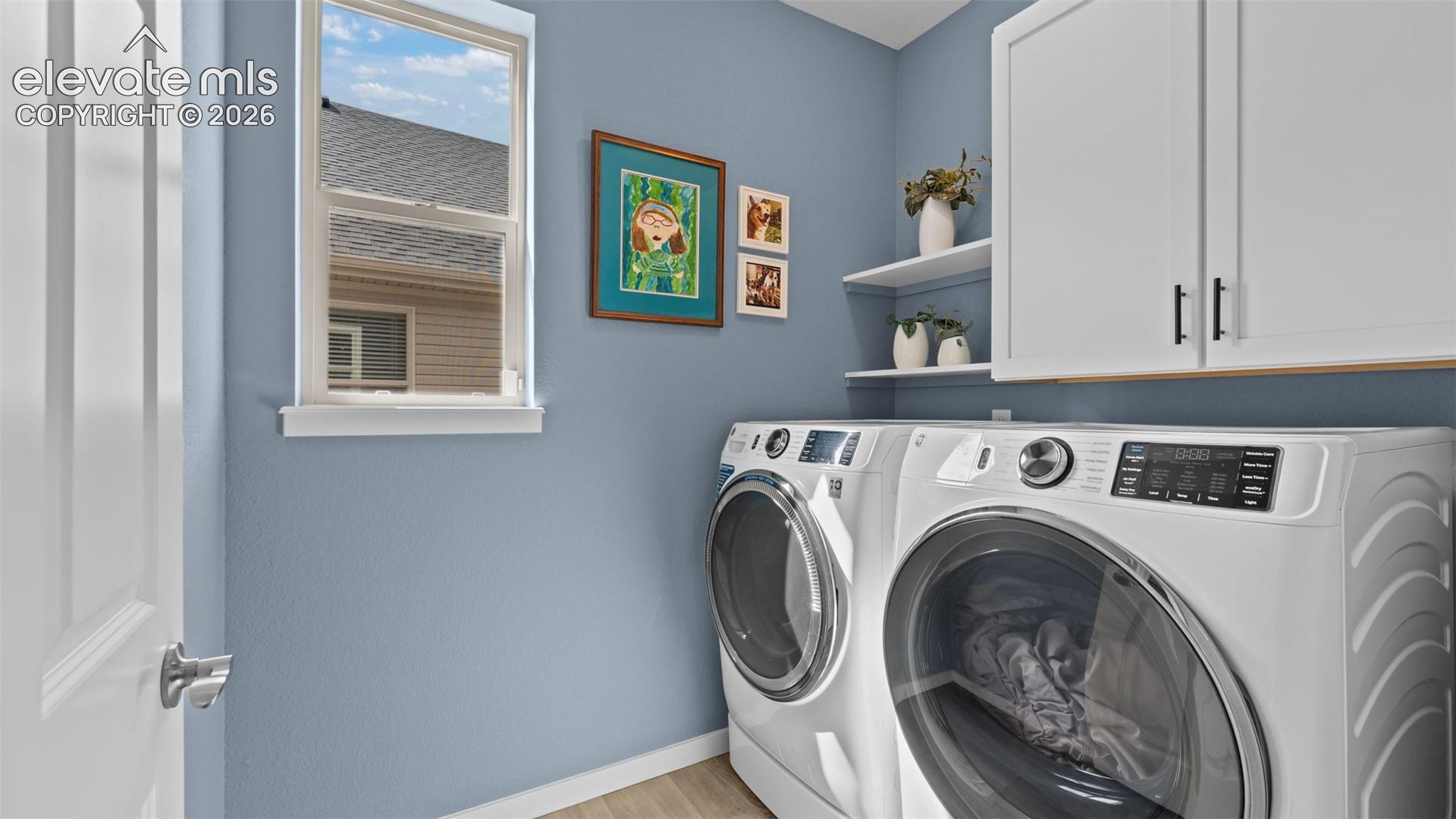 Main level laundry.