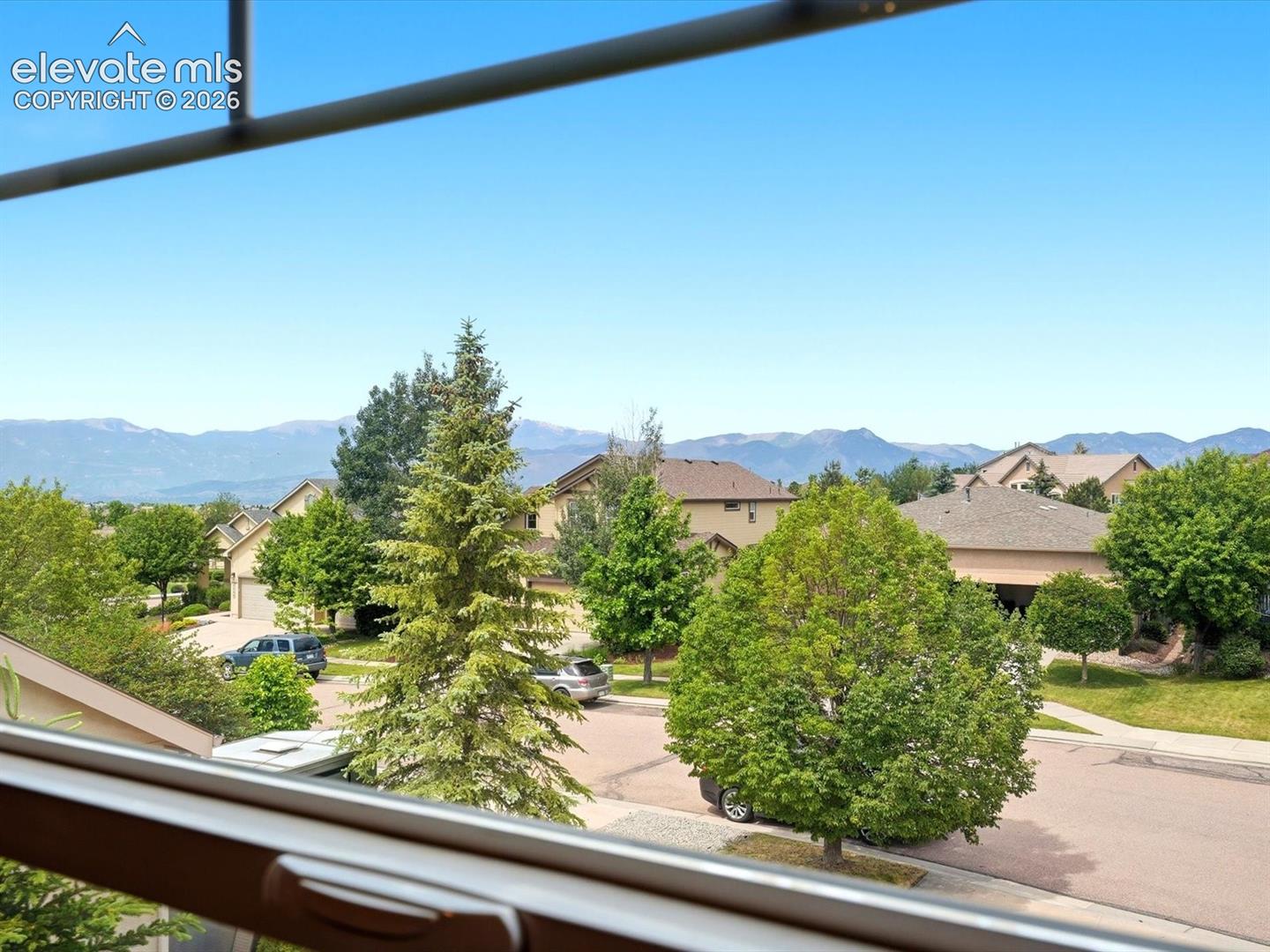 Mountain views from primary bdrm