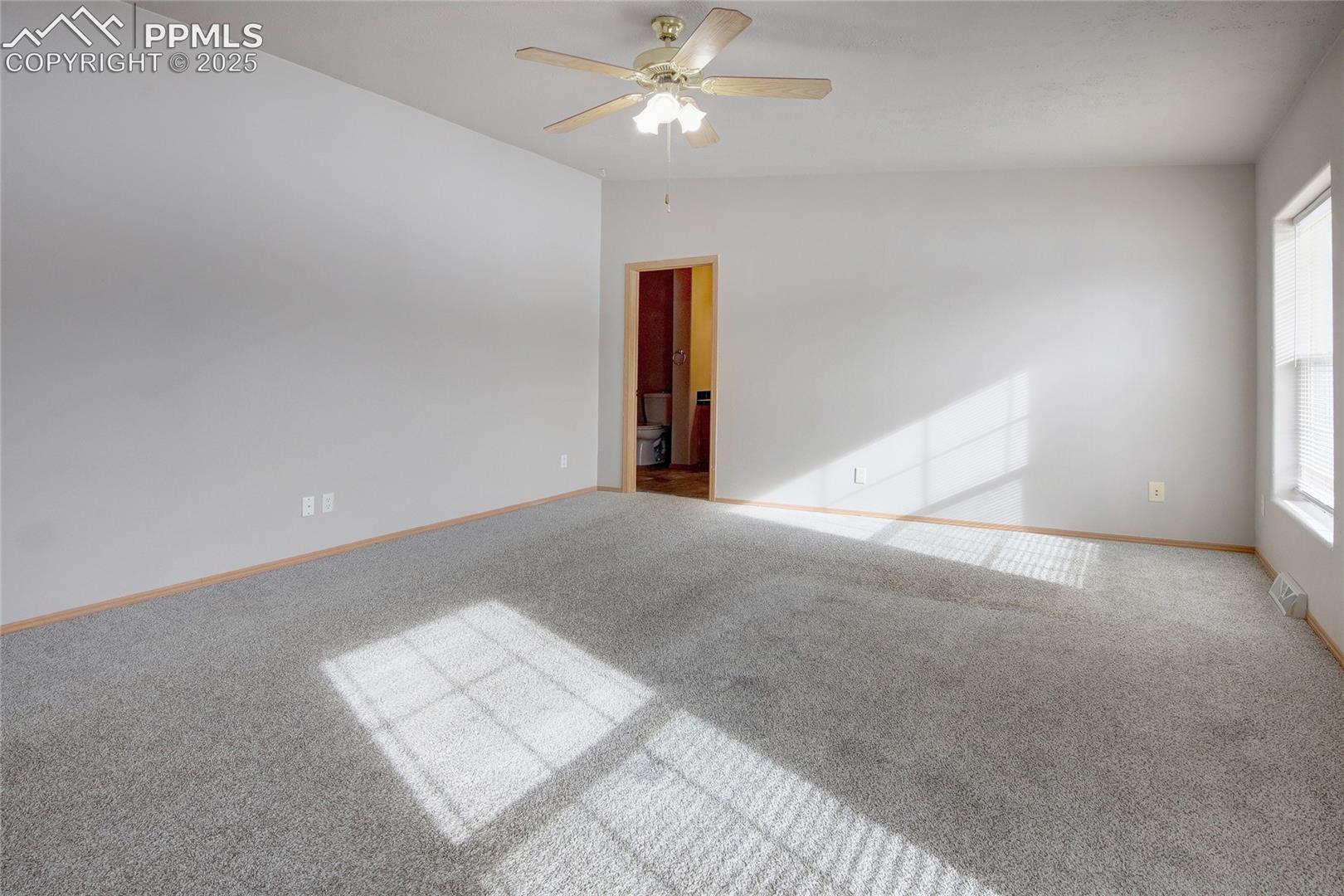 Master bedroom adjoins to bath