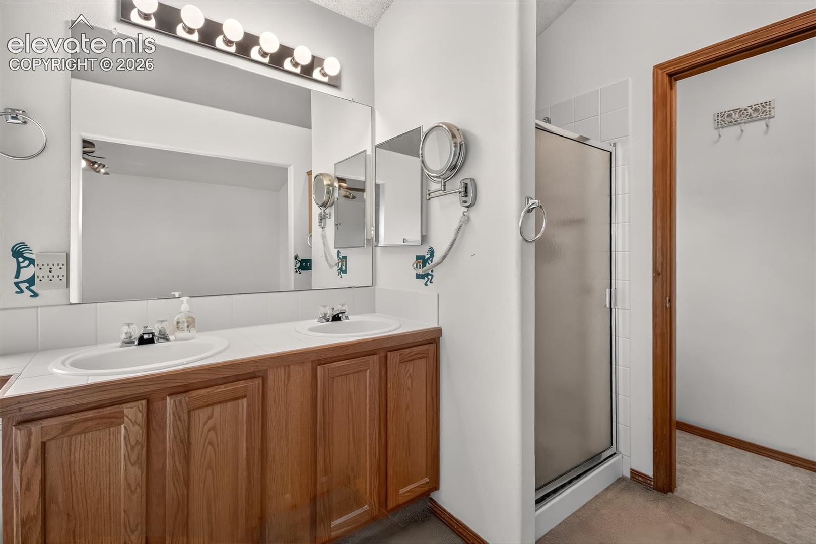 Main Bedroom attached bath with Separate Shower.